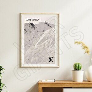 Louis Vuitton Snowy Mountain Aesthetic Art Print 11x17 Art Print